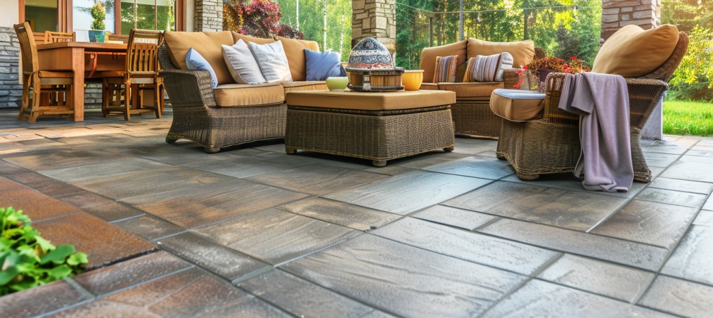 Moun Vernon House Concrete Patio