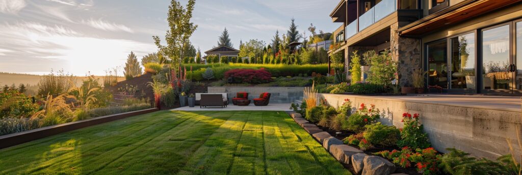 Retaining wall for backyard Mukilteo