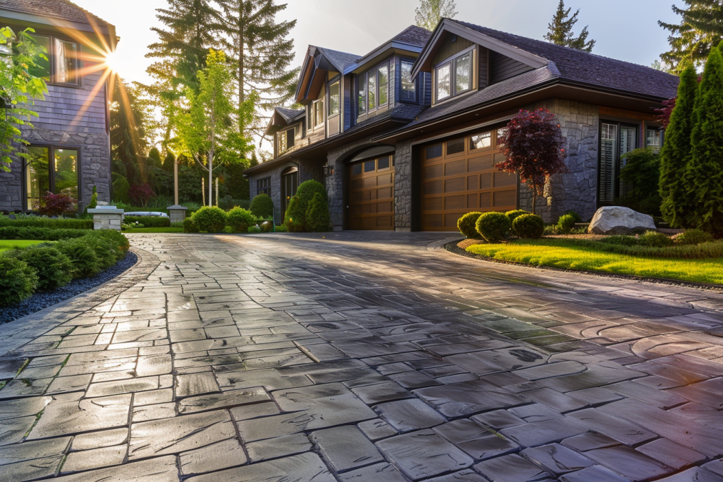 Stamped Concrete Driveway